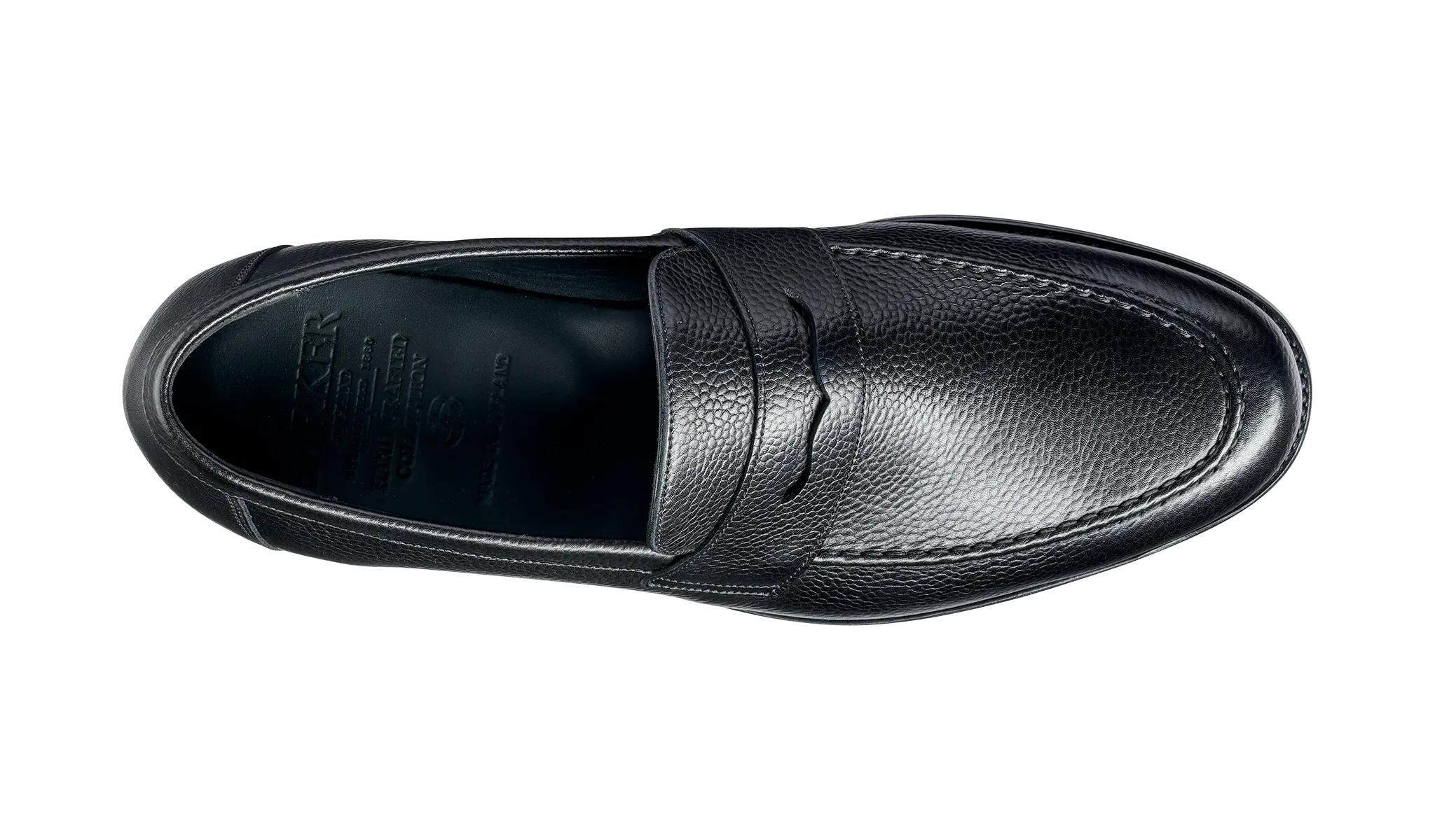 Jevington - Black Grain Loafer Shoe Hold Power Book Spot