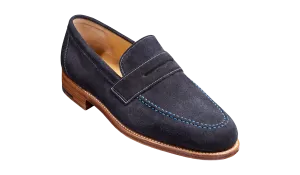 Jevington - Navy Suede Relaxed Look