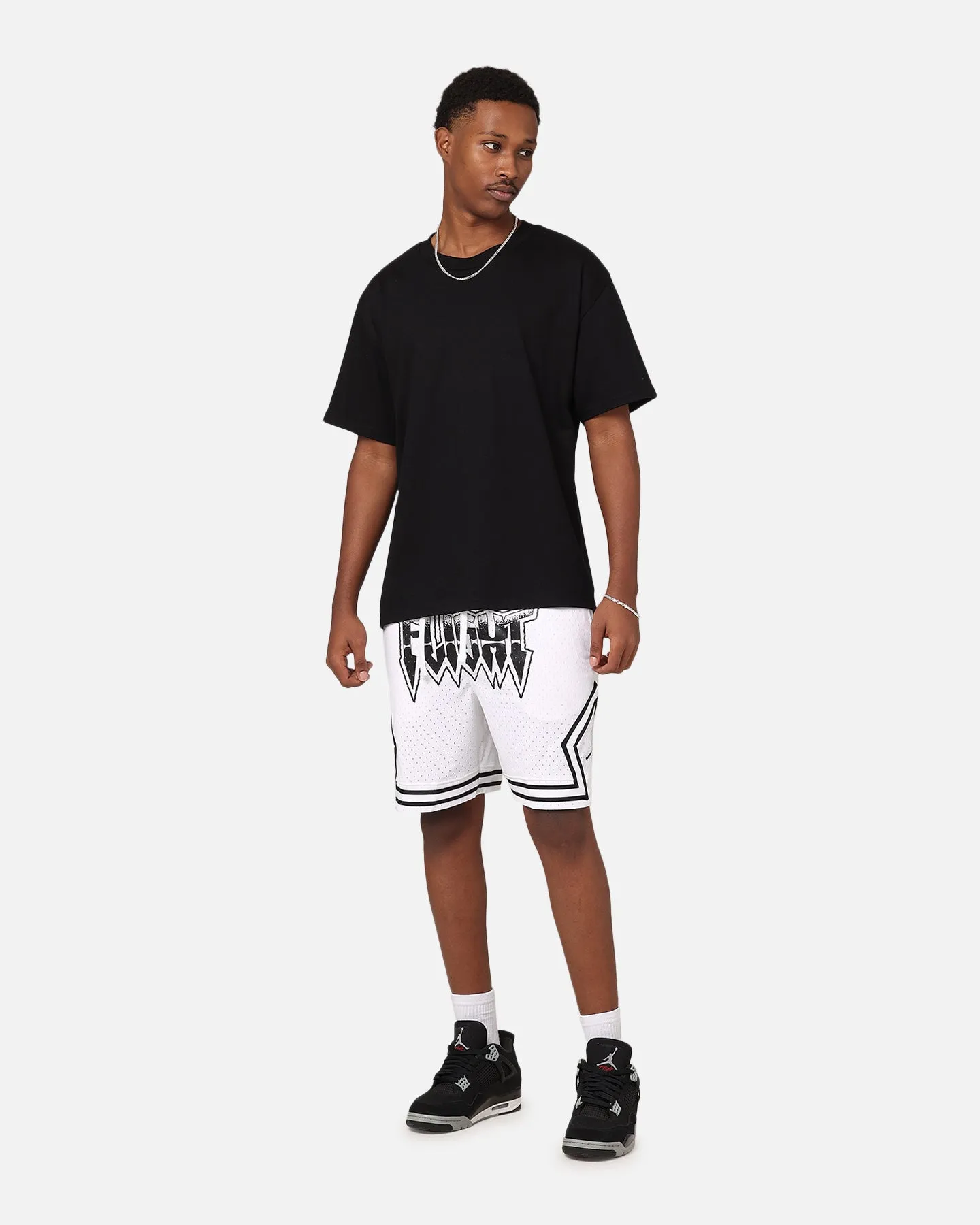 Non Restrictive Fit Chill Breeze Fit Jordan Dri-Fit Diamond Shorts White/Black