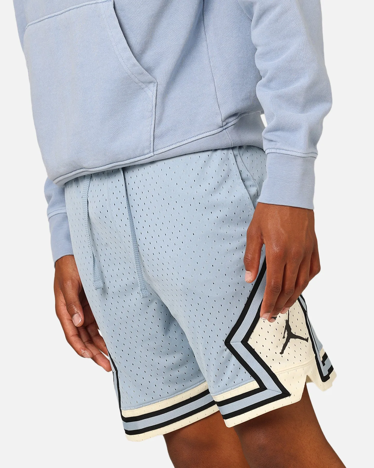 Flexible Waistline swim trunks Jordan Dri-FIT Sport Diamond Shorts Blue Grey/Black