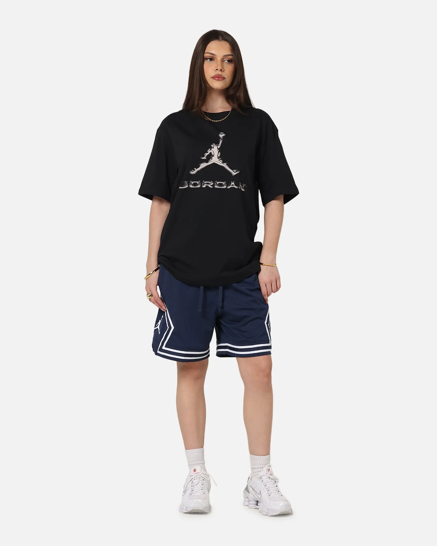 thermal fabric Hassle free maintenance Jordan Dri-FIT Sport Diamond Shorts Midnight Navy/White