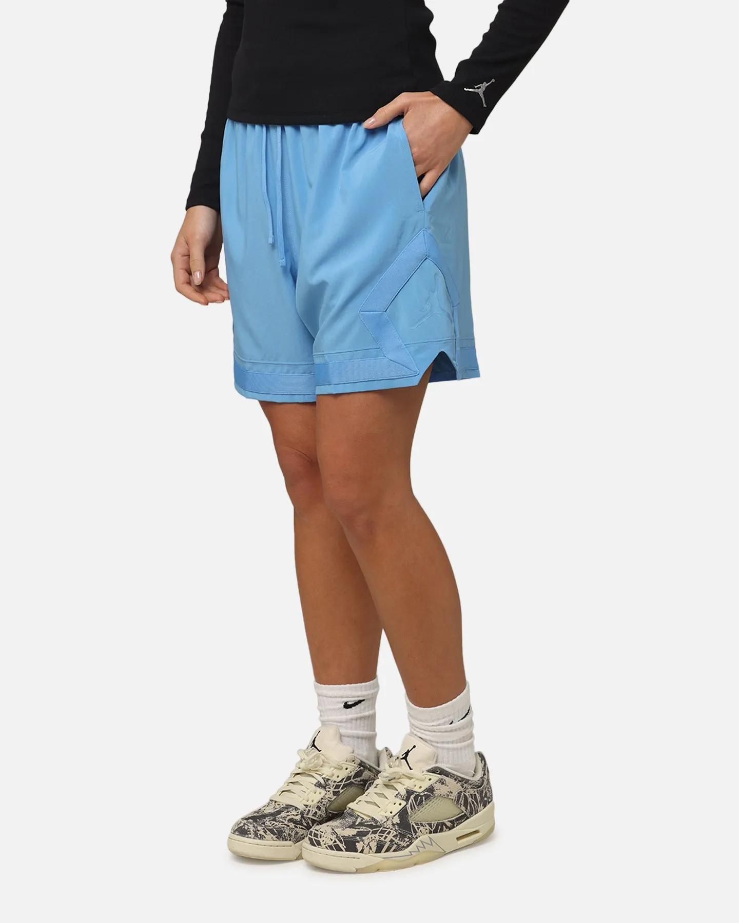 Jordan Jumpman Dri-Fit Woven Diamond Shorts Legend Blue clubbing attire Anti Odor Technology