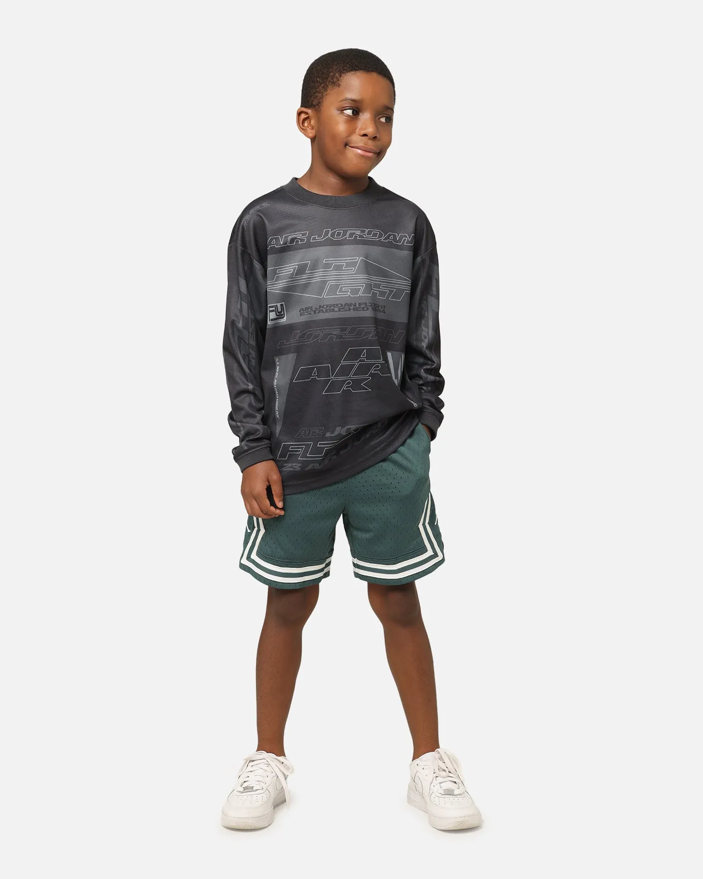first day of school Fashion Accessory Jordan Kids' Dri-FIT Diamond Shorts Oxidized Green