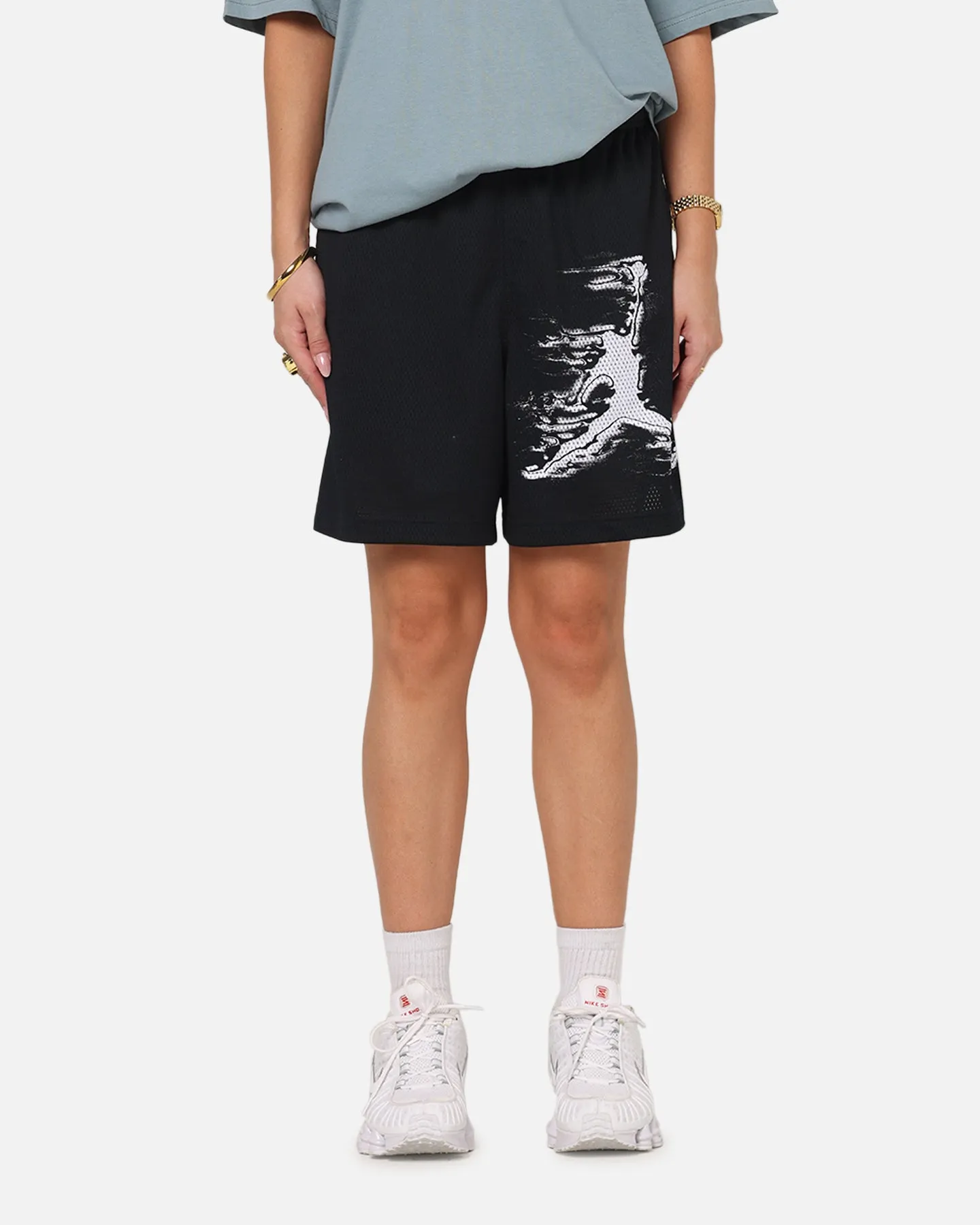 Breathable Design No Ride Up Silicone Grip Jordan Sport Dri-FIT Graphic Shorts Black