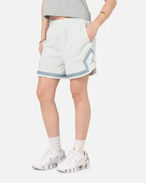 Jordan Women's Dri-FIT 4" Diamond Shorts Light Silver Bacterial Growth Prevention Water Repellent Coating