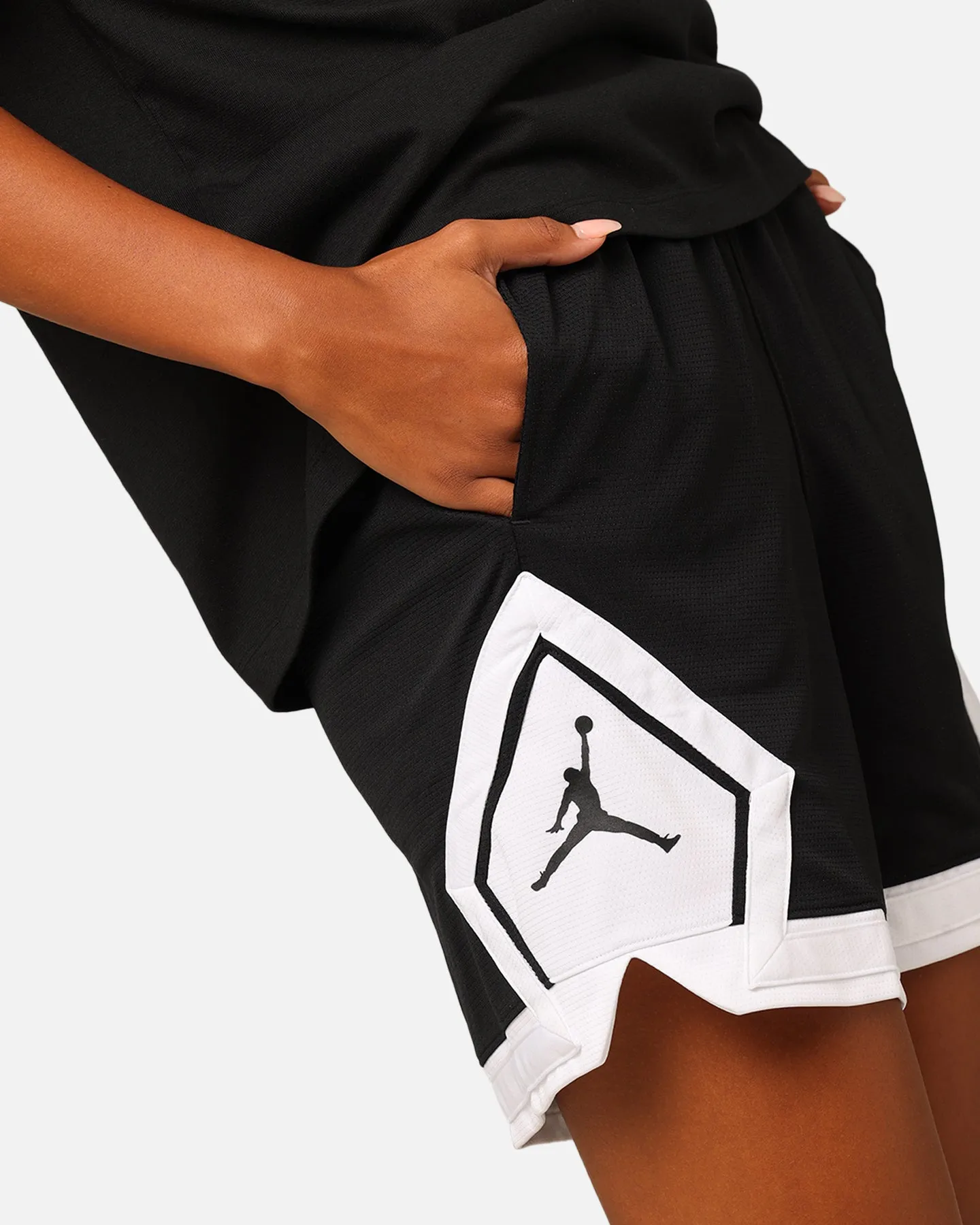 Jordan Women's Sport Diamond Shorts Black/White Breathable Performance