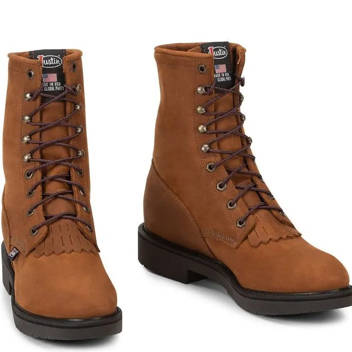 Justin Men's Original 8" Conductor Work Boot Reliable Protection
