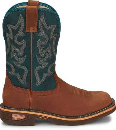 Justin Men's Resistor Nano Composite Toe Work Boot Ready For Adventure Stable Fit