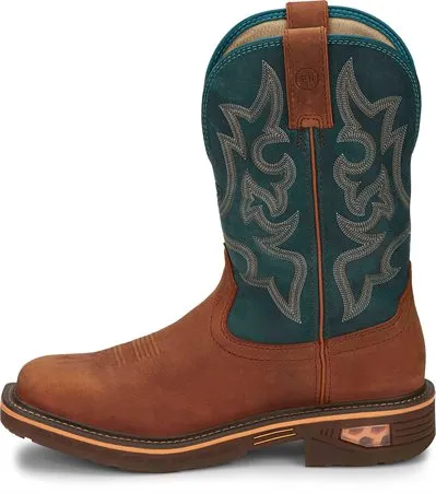 Justin Men's Resistor Nano Composite Toe Work Boot Scratch Resistant Finish