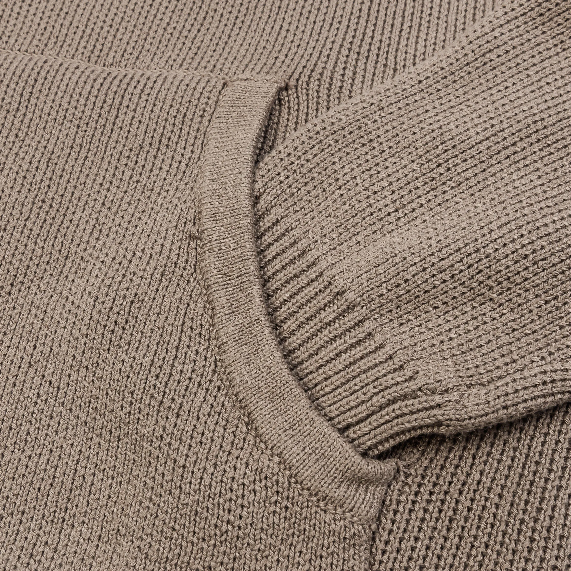 Knit Pullover Mens Hoodie (Taupe) Seasonal Fashion Easy Layer