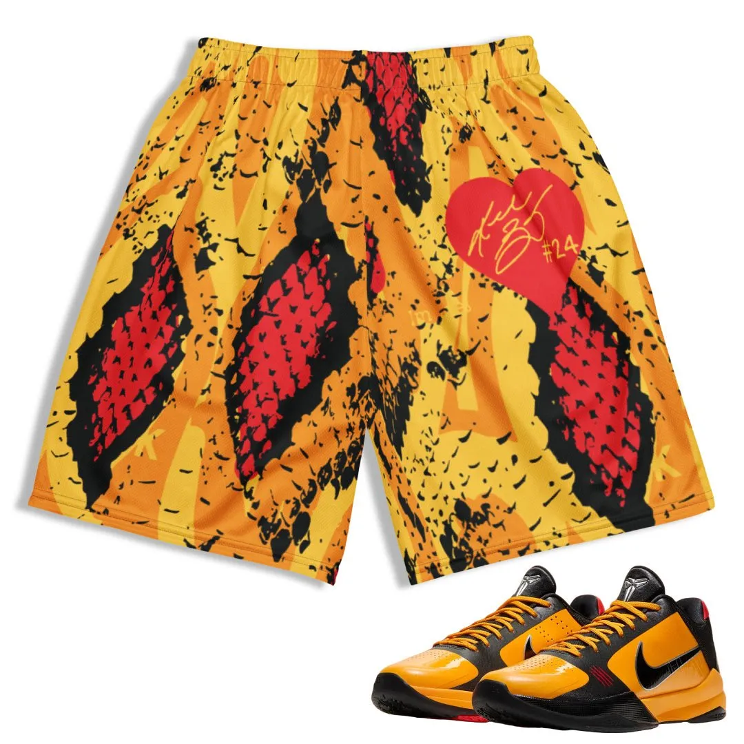 Light Active Athletic Shorts Kobe 5 Protro 'Bruce Lee' Mamba Shorts