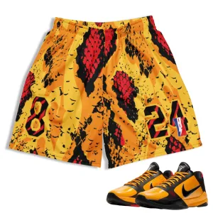 Jogging Ready Kobe 5 Protro 'Bruce Lee' Mamba Shorts