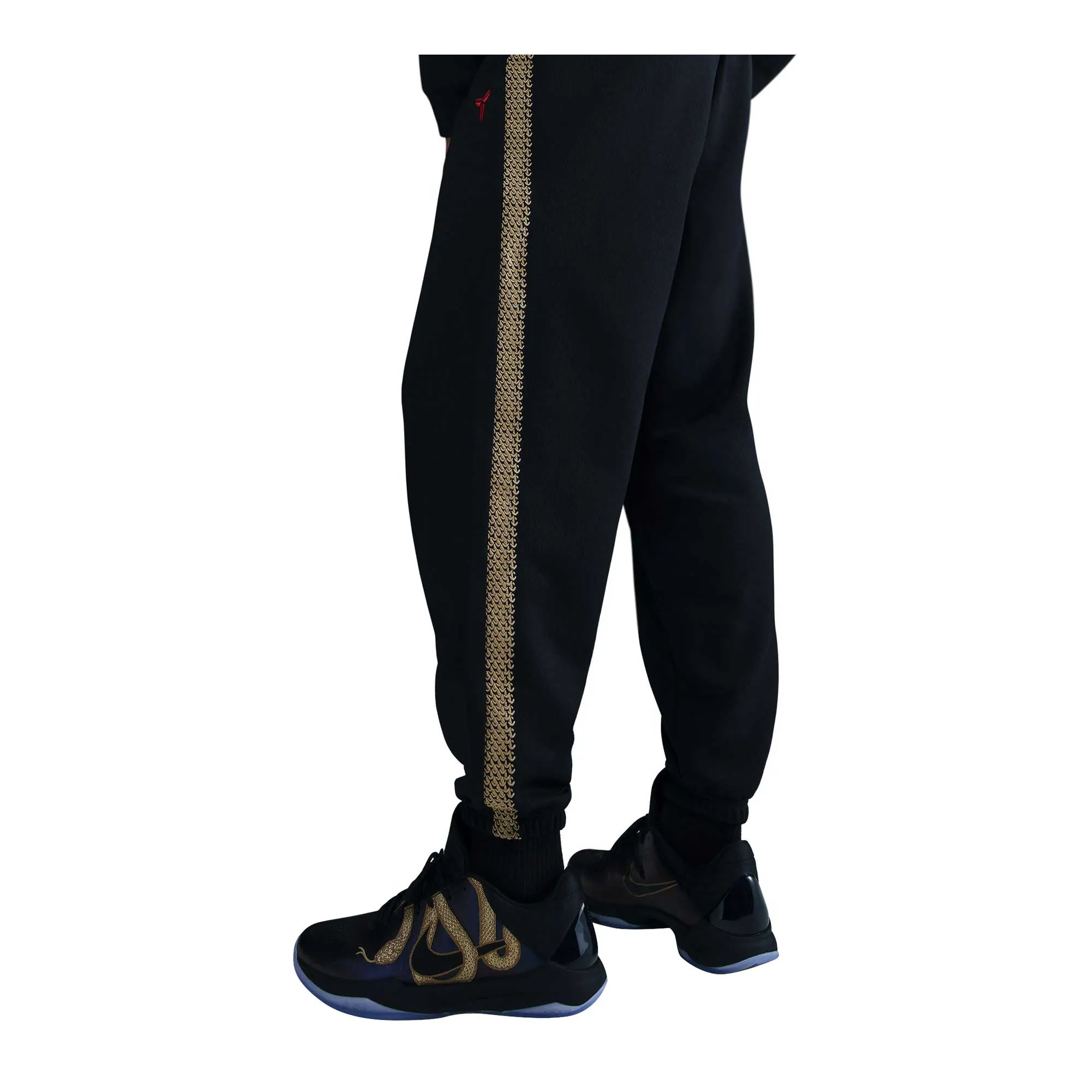Hidden Zip Pockets SoftCottonBlend Kobe Therma-FIT Black Basketball Pants
