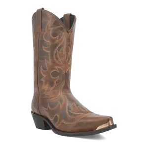 Laredo Men's Jameson Snip Toe Western Boot in Tan Hard Ground