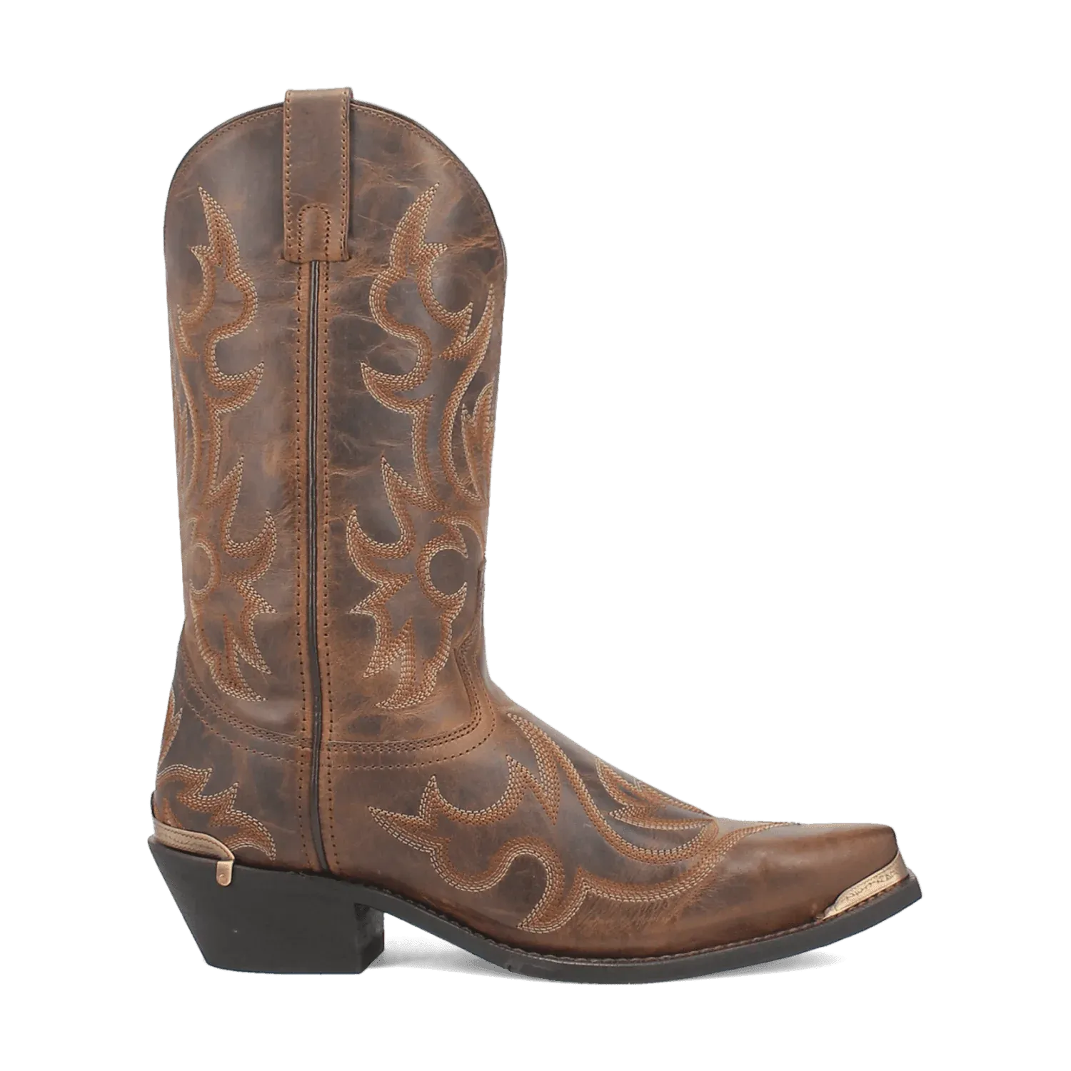 Insulated Weekend Camping Laredo Men's Jameson Snip Toe Western Boot in Tan