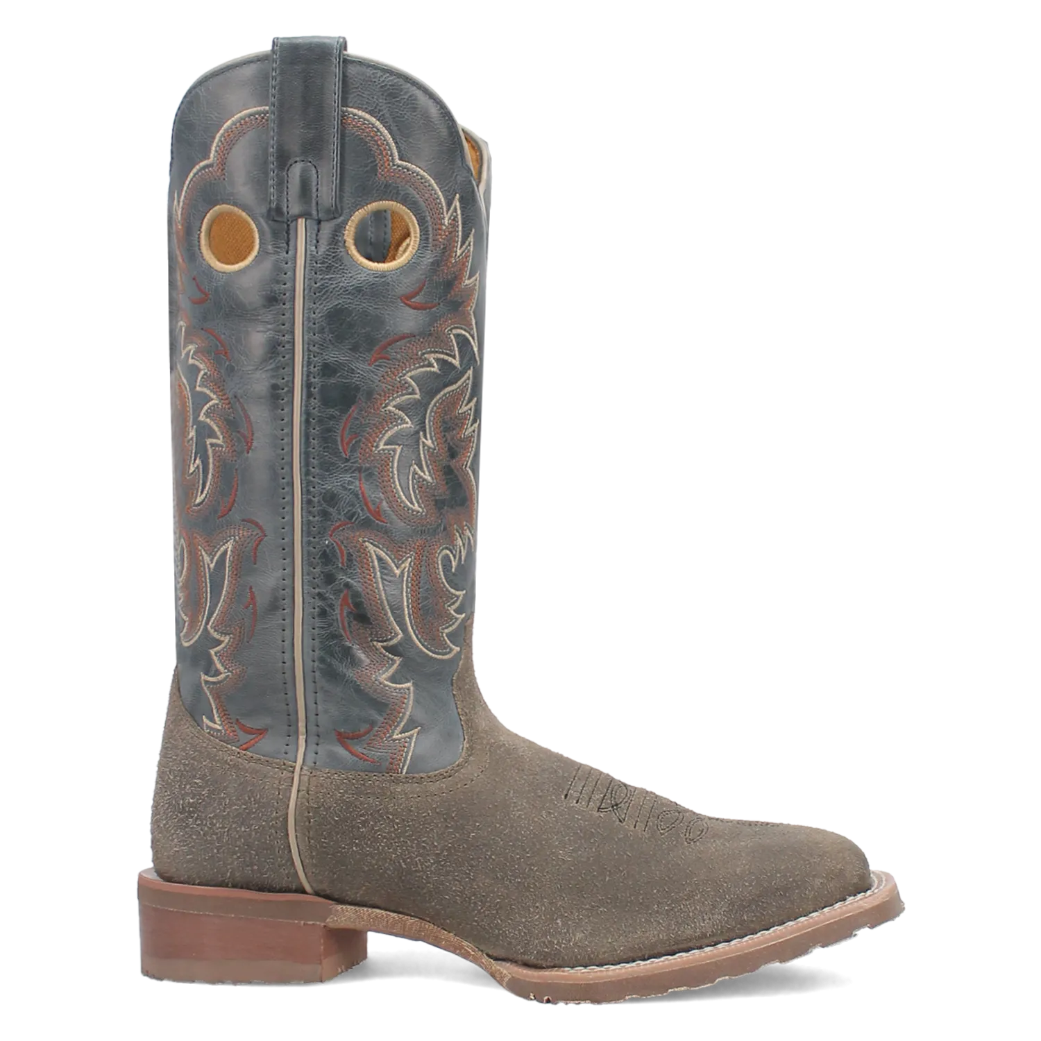 Fashion Comfort Laredo Men's Summit Leather Western Boot in Grey and Blue