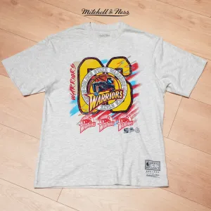 Bonded Stitch Details Ultimate Comfort Mitchell & Ness NBA Brush Off 3.0 Tee Golden State Warriors