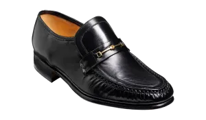 Firm Steps Laurie - Black Kid Loafer