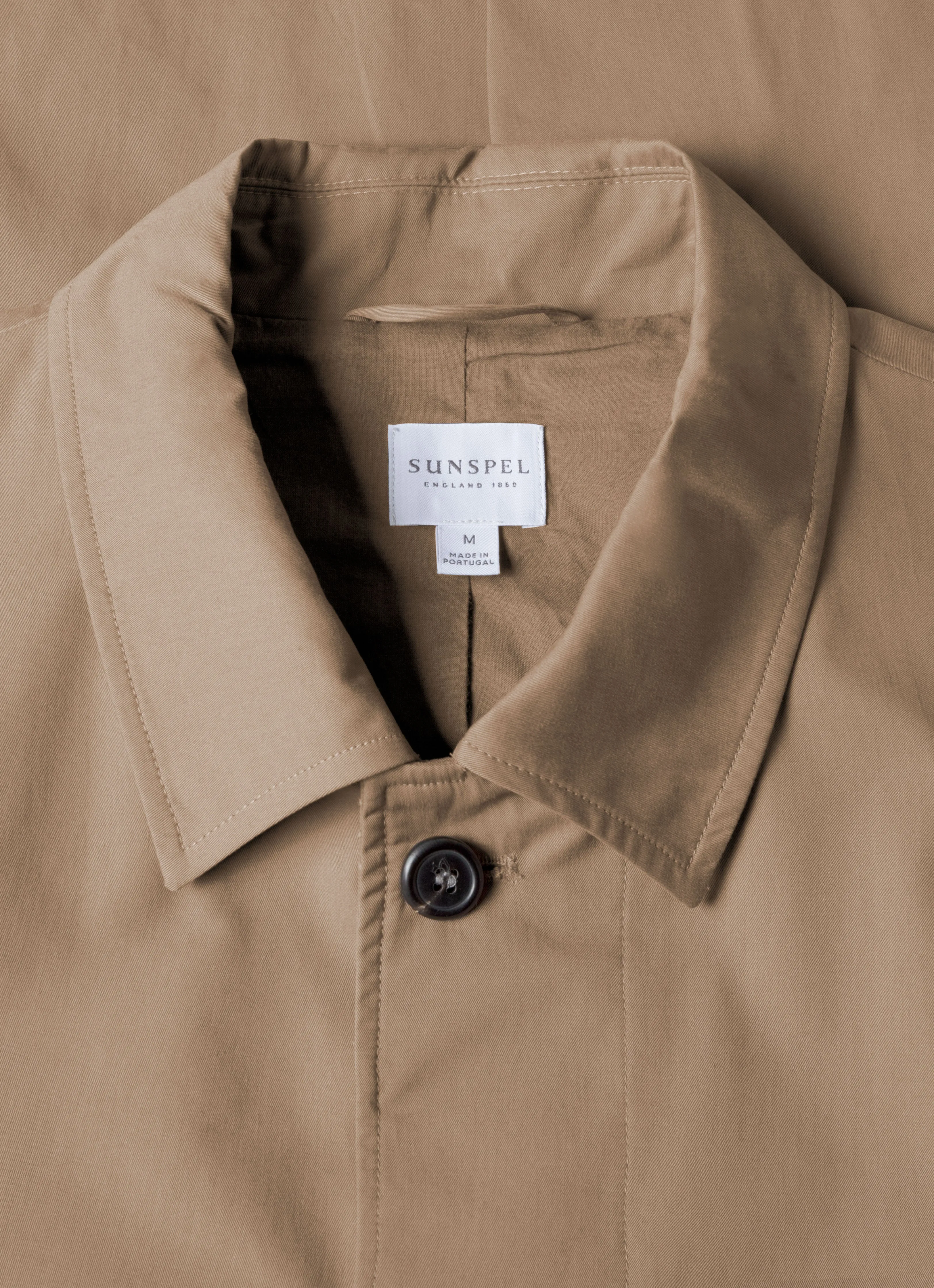 Anti Pilling Technology Frictionless Zipper Tracks Men's Showerproof Cotton Mac in Dark Stone