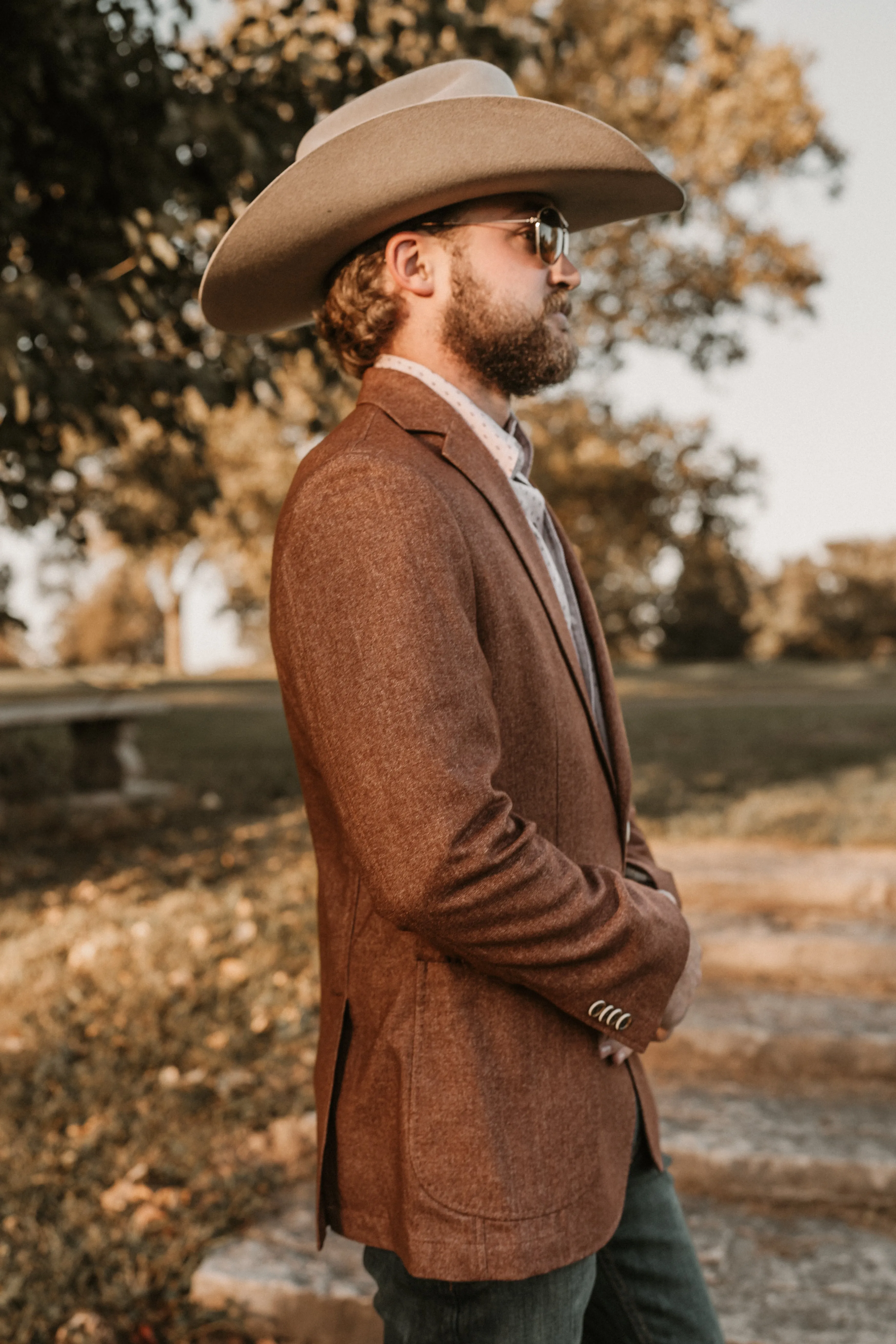 Flynt Western Men's Bateman Sport Jacket in Mojave Rust Stylish Comfort