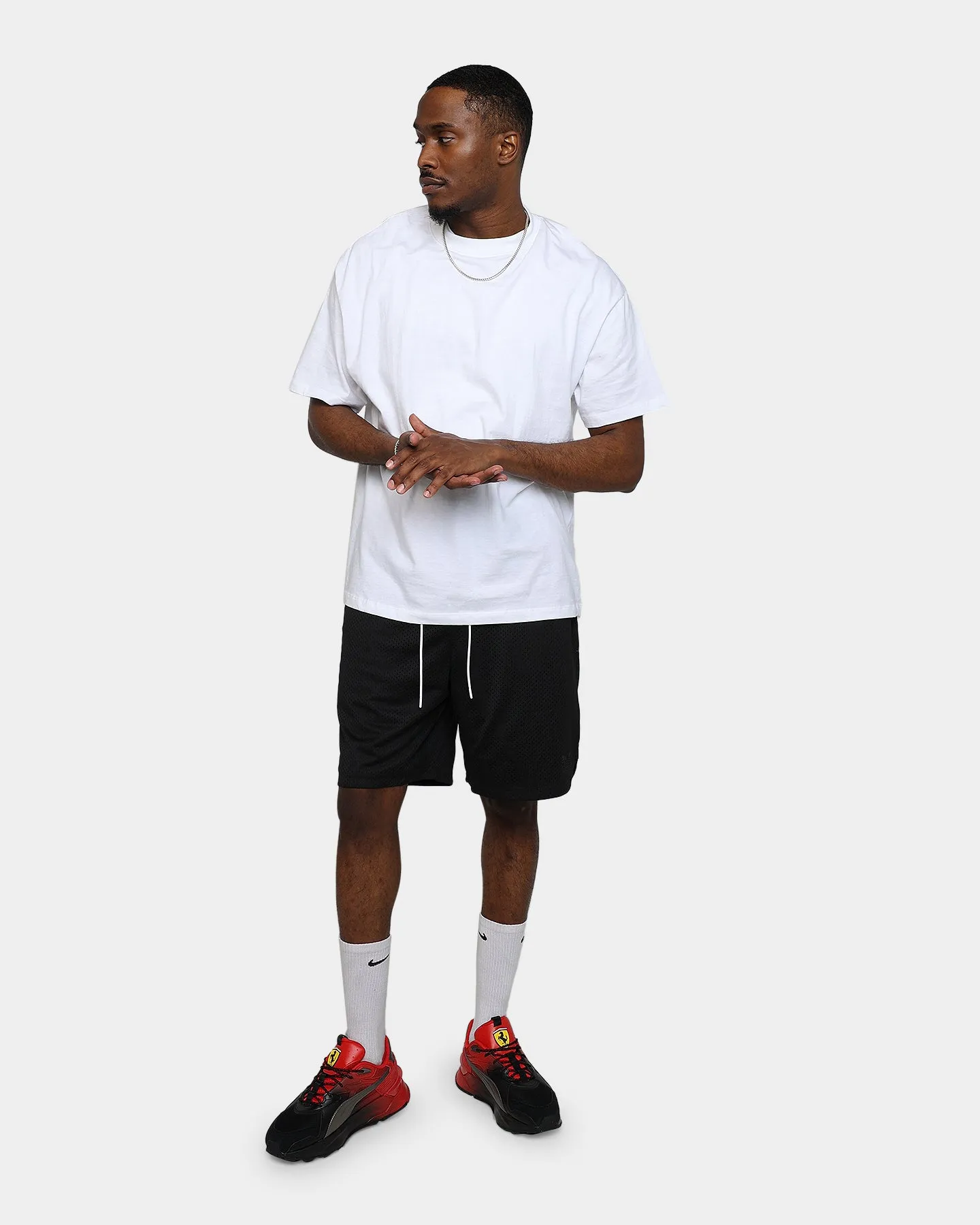 Stretch waistband Fresh Look Puma X TMC Every Day Hussle Mesh Shorts Black