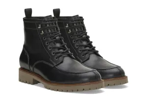 Clean Comfort Vince Camuto Kameil Men's Black Leather Waterproof Lace-Up Ankle Boots JOBB959