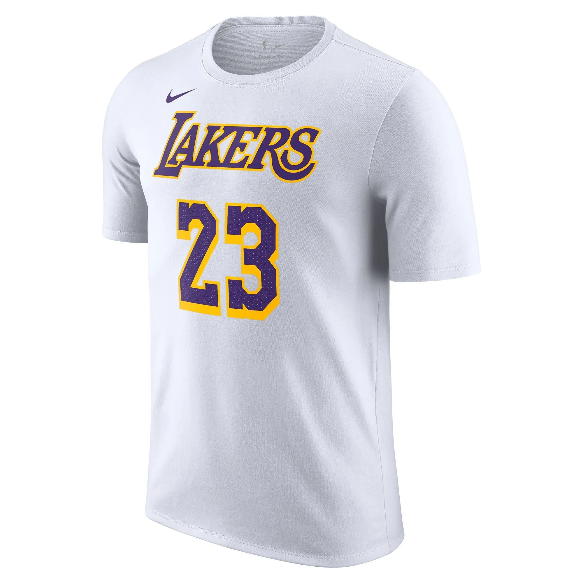 LeBron James LA Lakers Association Edition Name and Number Tee Sporty Performance