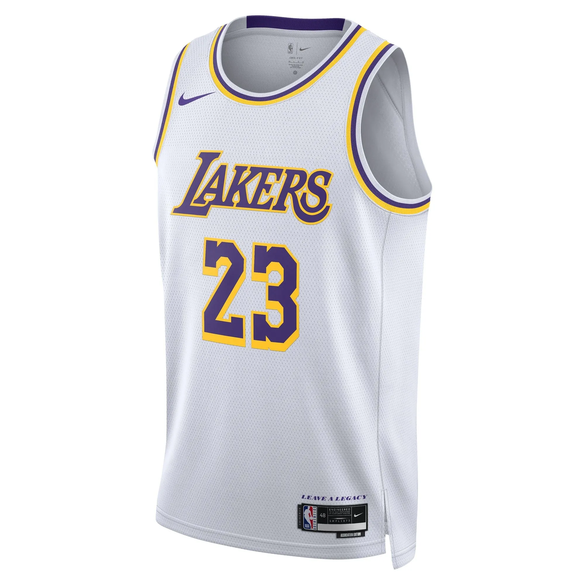 Moisture Control Microfiber LeBron James Los Angeles Lakers Association Edition 2022/23 Nike Dri-FIT NBA Swingman Jersey