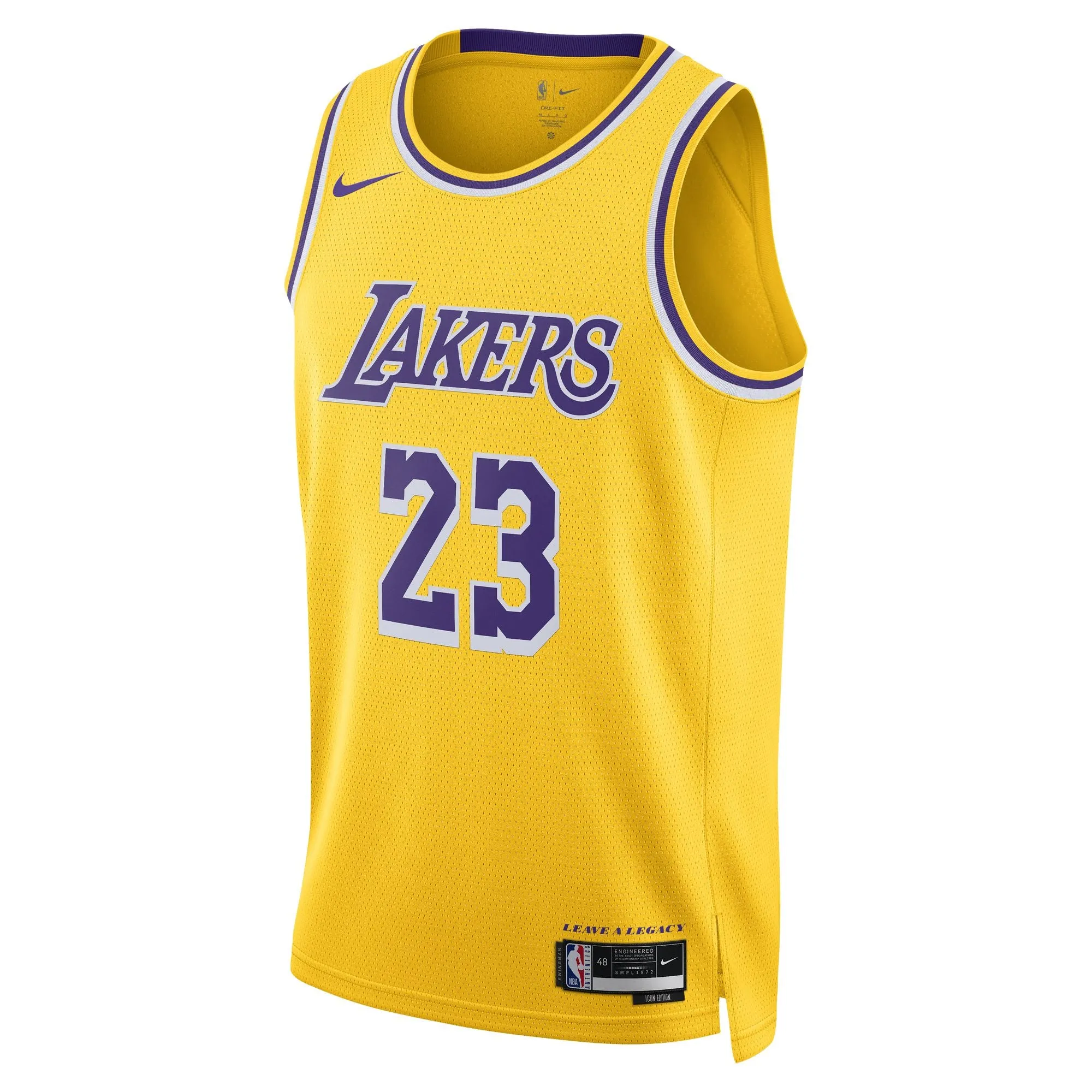 Quick Release Ventilation Cozy Layers LeBron James Los Angeles Lakers Icon Edition 2022/23 Nike Dri-FIT NBA Swingman Jersey
