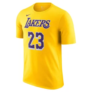 Quick Action Contrast Trim Detailing LeBron James Los Angeles Lakers Icon Edition Men's Nike NBA T-Shirt