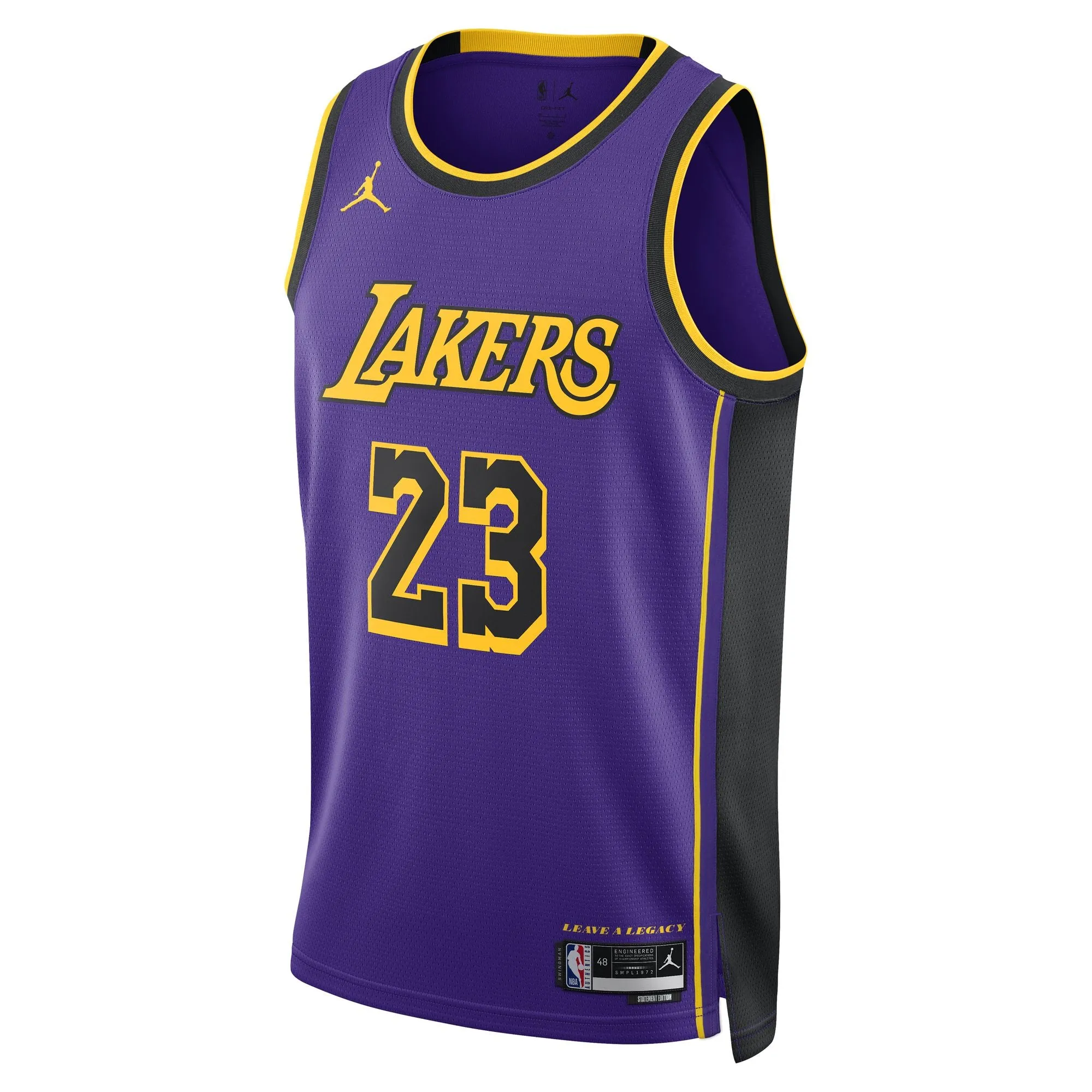 LeBron James Los Angeles Lakers Statement Edition Jordan NBA Swingman Jersey Non Chafe Stitching Air Flow
