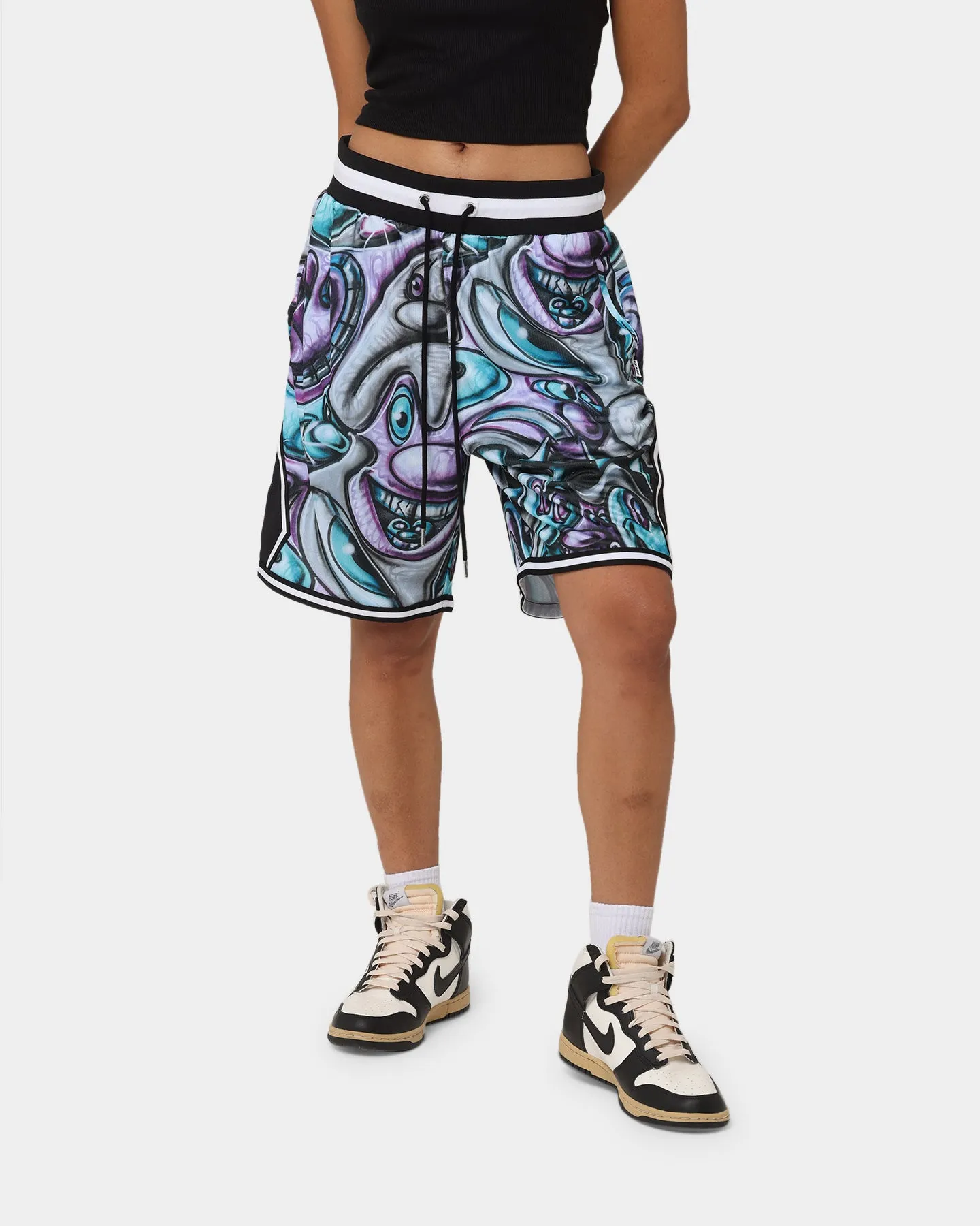 Easy Layering Carr?? X Kenny Scharf Krunch Time Ball Shorts Black
