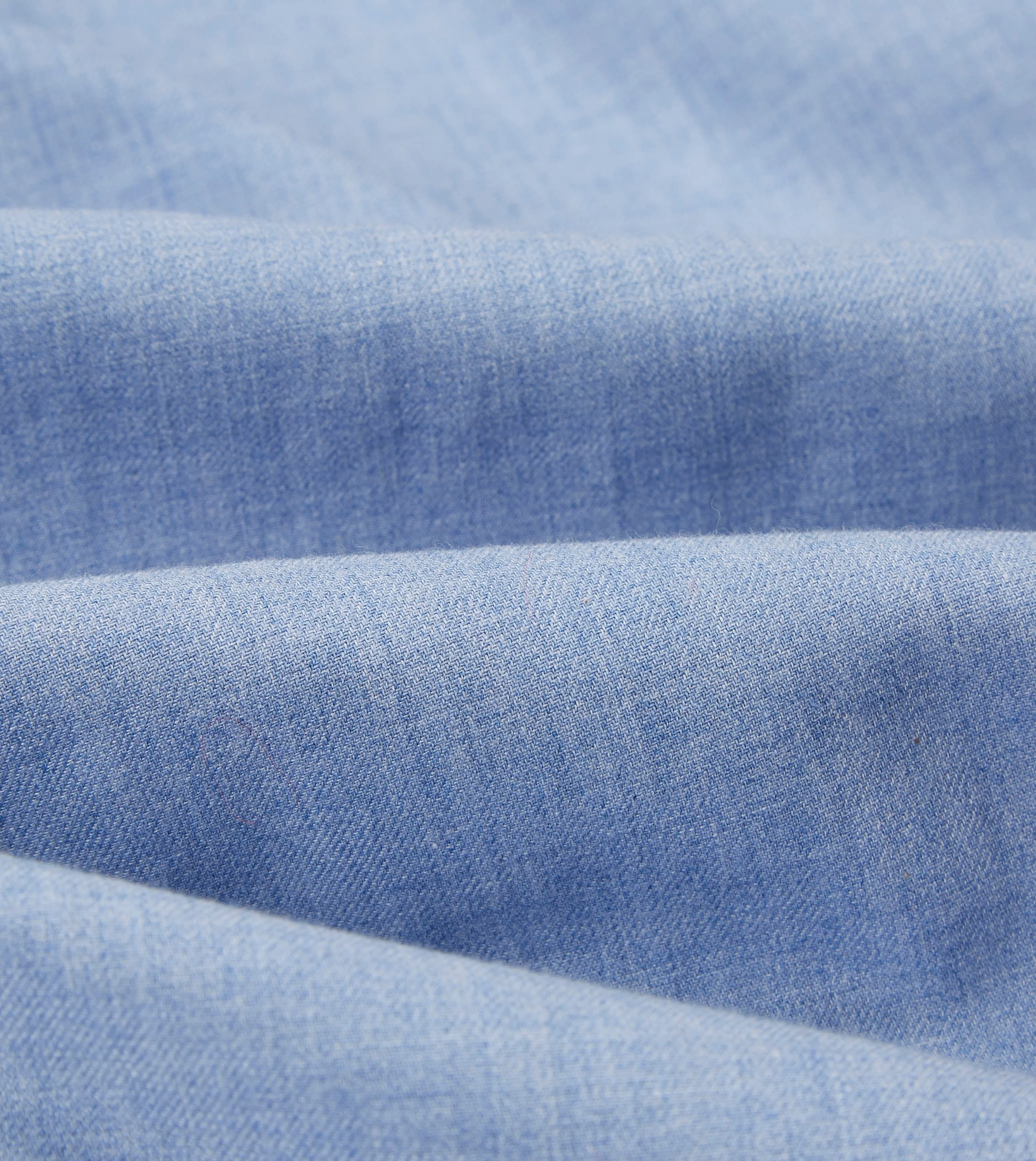 Trendy Top Timeless Layering Light Blue Brushed Cotton Button-Down Shirt