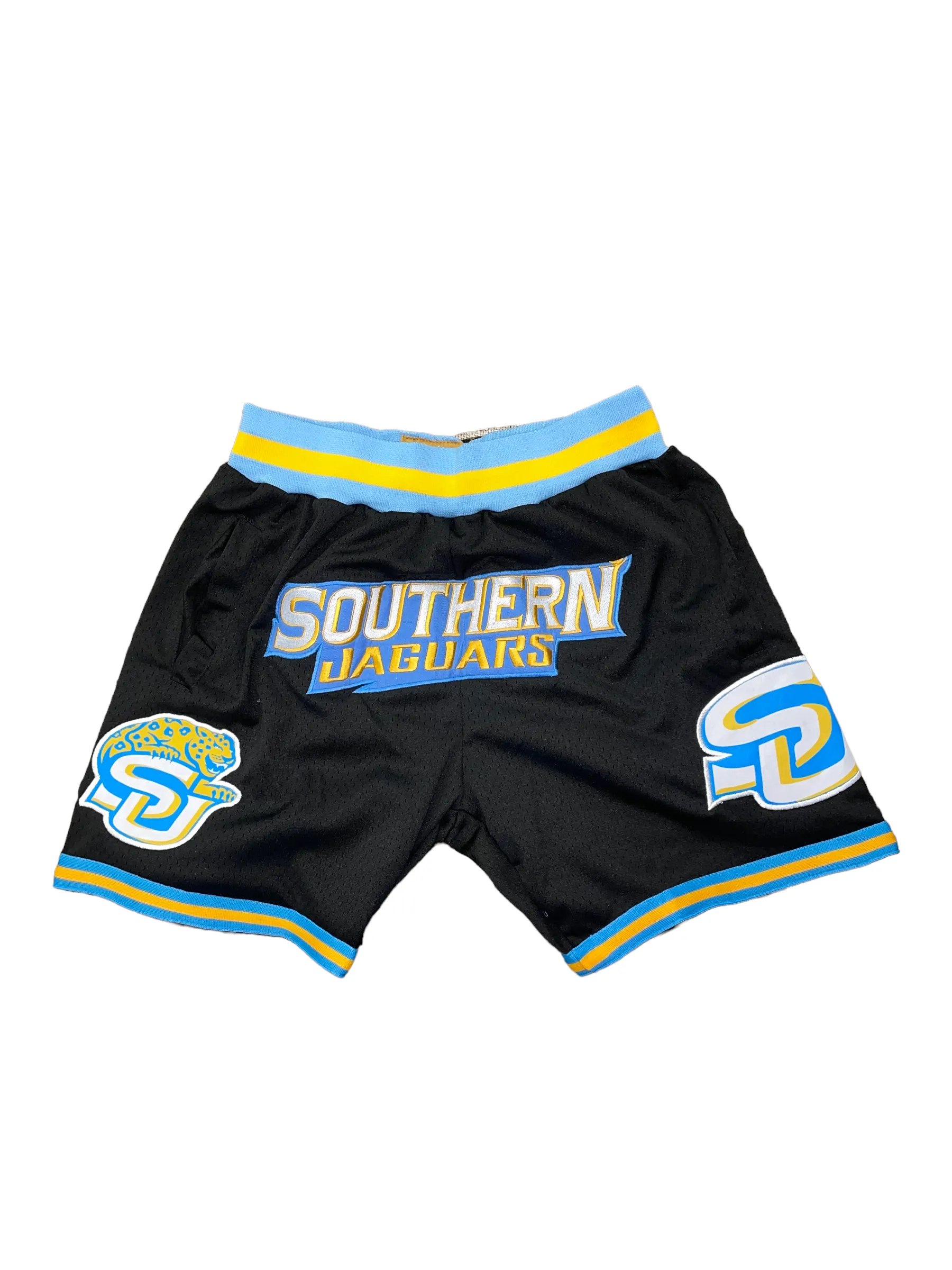 Anti Snag Fabric SOUTHERN UNIVERSITY BASKETBALL SHORTS BLACK