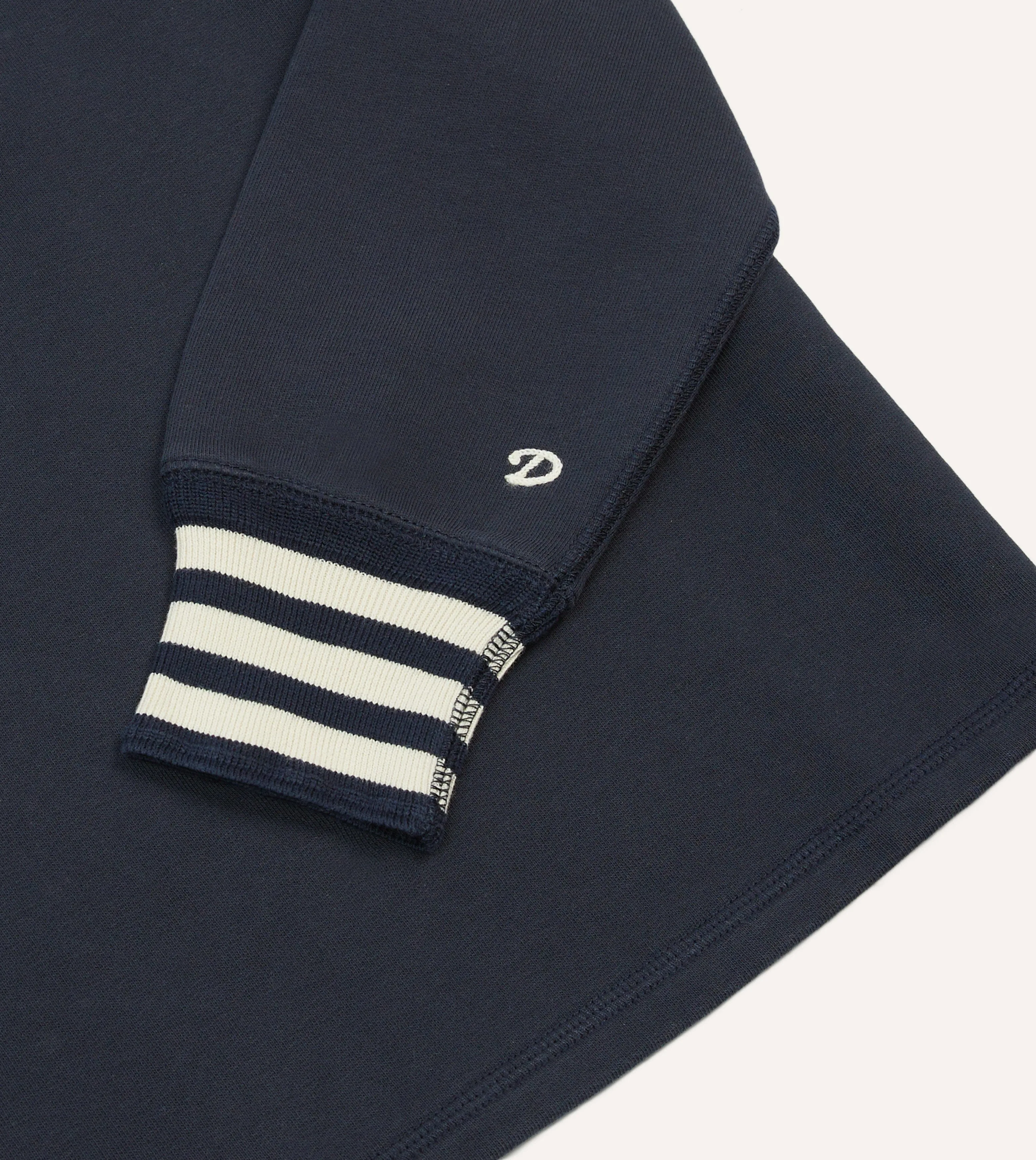 Breathable knit Navy Heavy Cotton Crew Neck Hiking T-Shirt