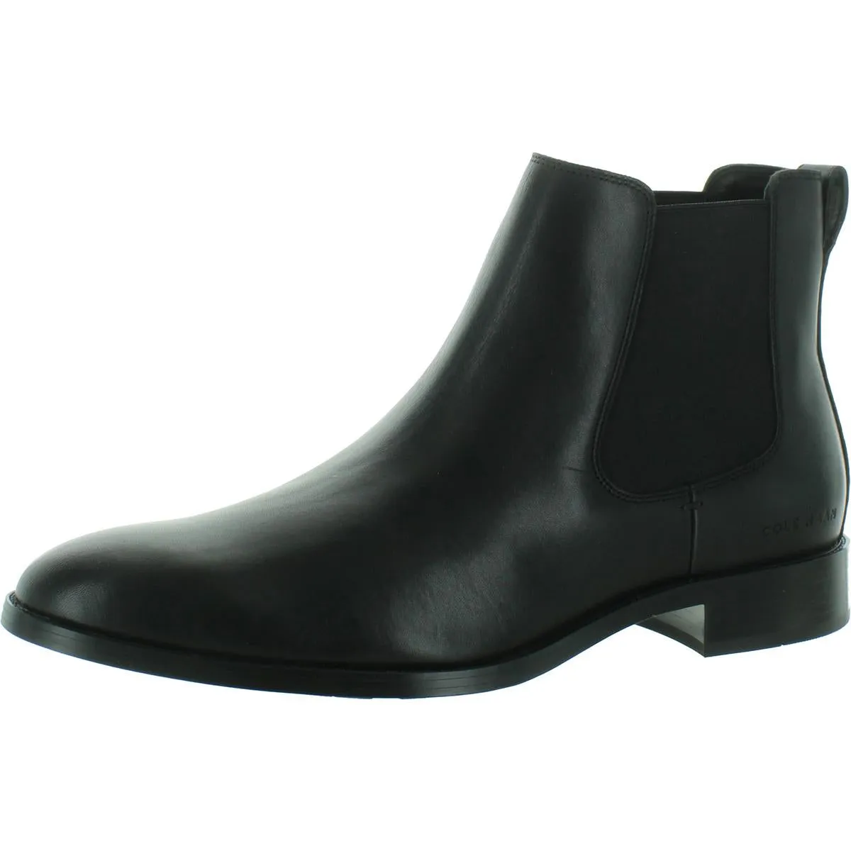 Polished Leather Finish Hawthorne Chels Mens Leather Pull On Chelsea Boots
