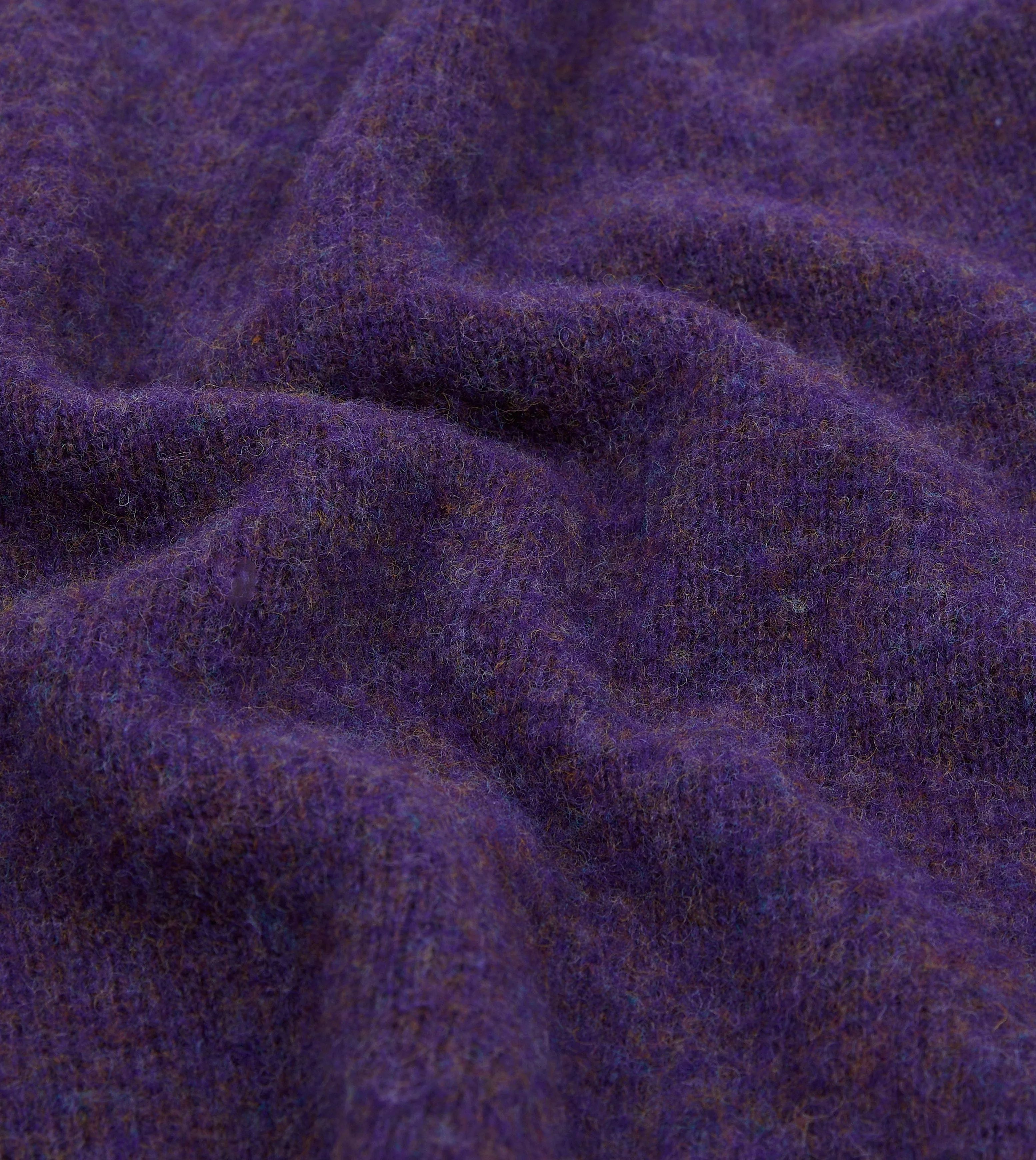 Lavender Brushed Shetland Crew Neck Jumper UVProtective Knit Density