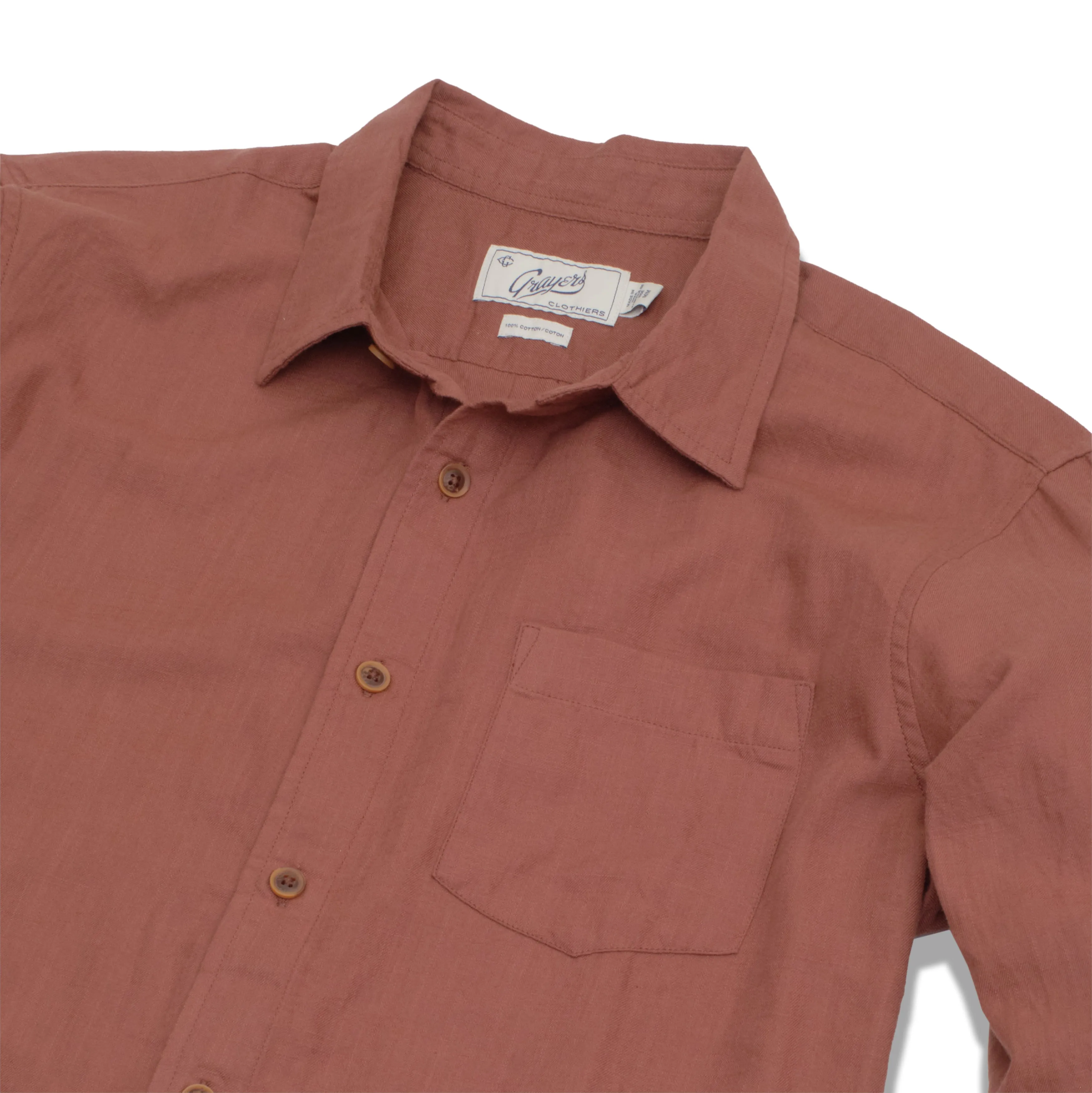 easy to pair Lightweight Powerloom Shirt - Marron