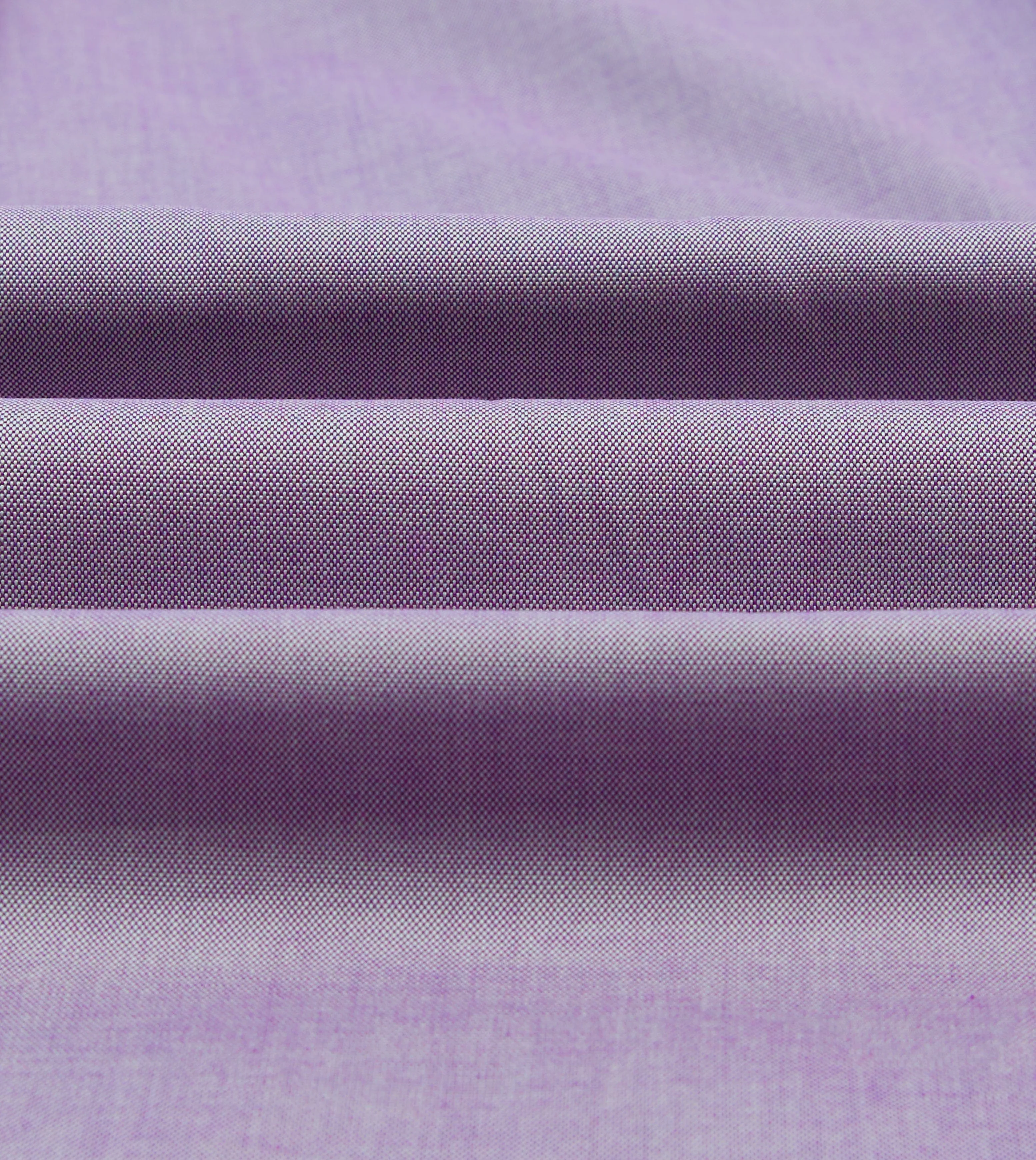 Lilac Pinpoint Oxford Cotton Cloth Button-Down Shirt Anti Static Fabric