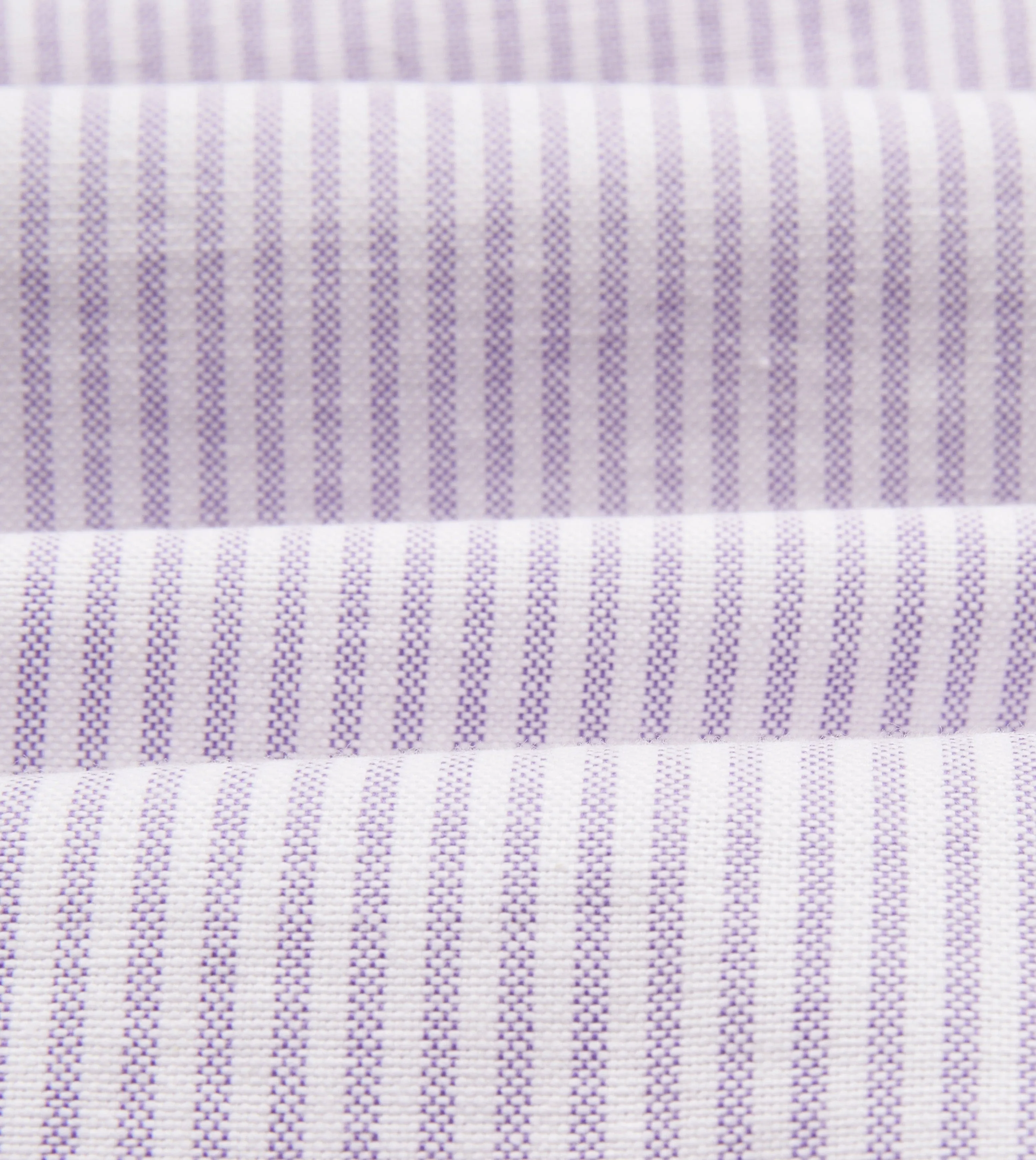 Camping attire Lilac Ticking Stripe Cotton Oxford Cloth Button-Down Shirt