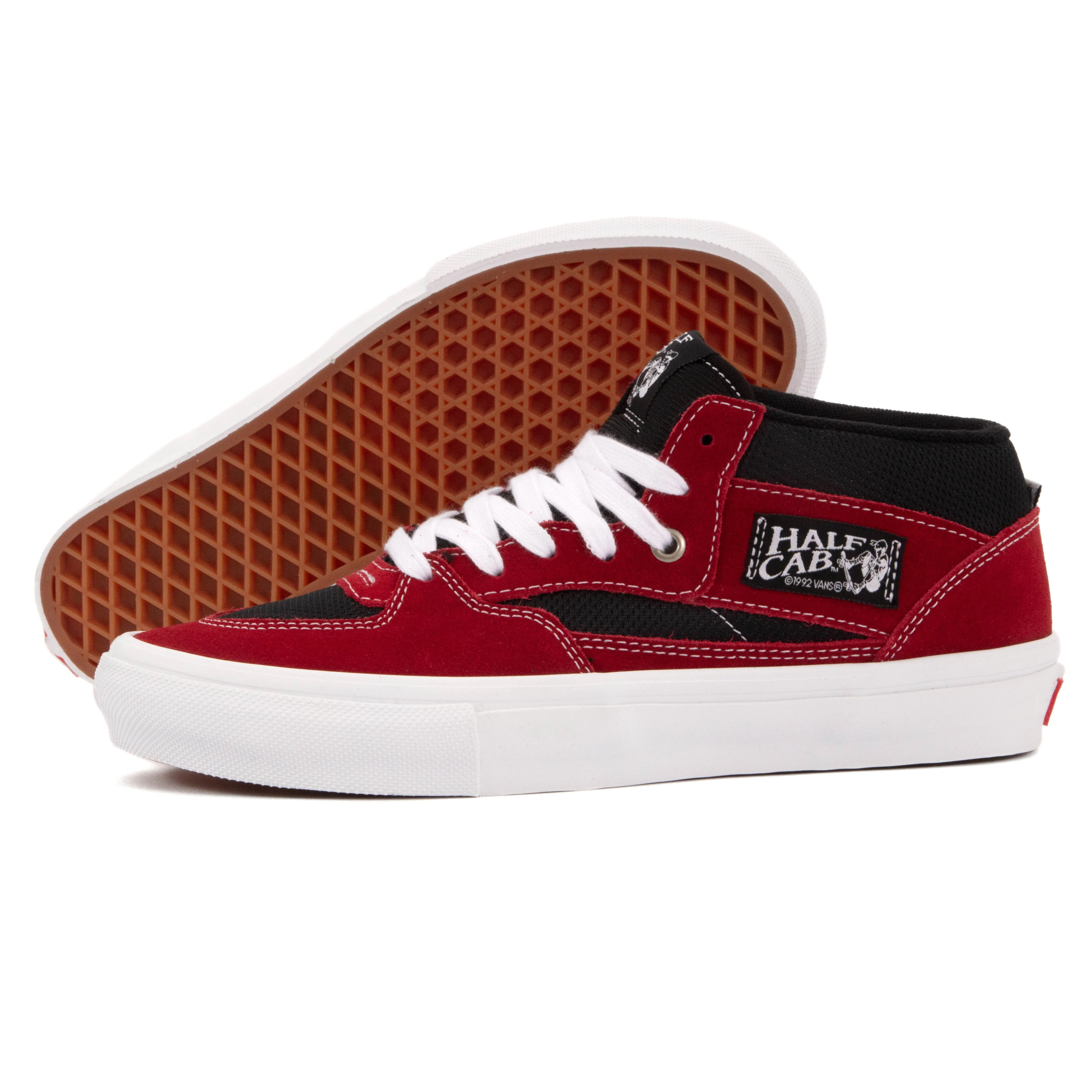 Denim Ease Practical Use Vans - Skate Half Cab (Red/Black)