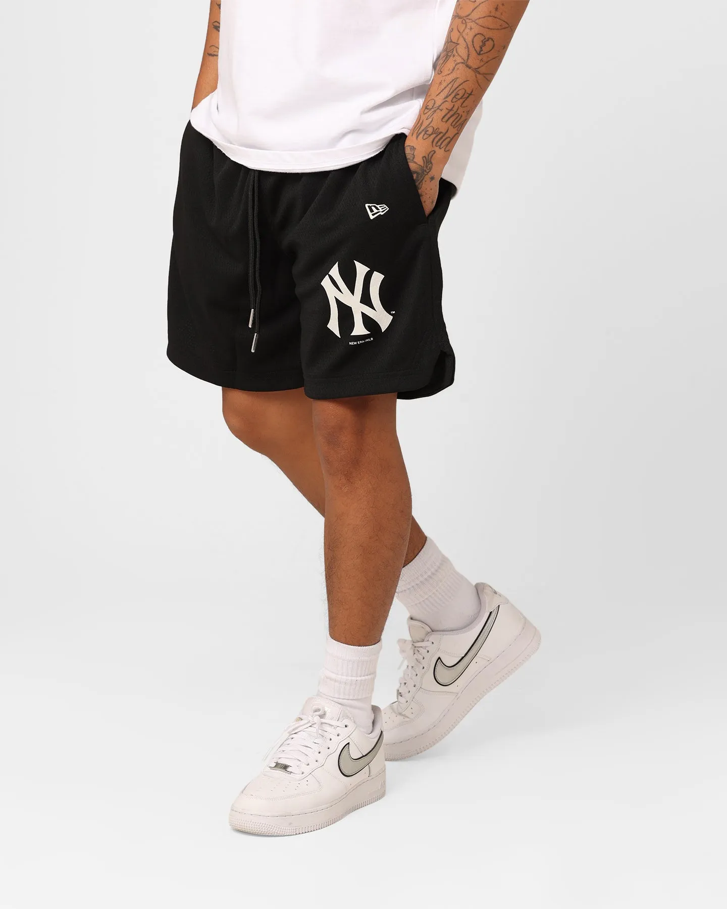 Breezy Feel New Era New York Yankees Mesh Shorts Black