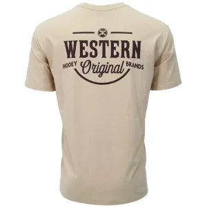 Hooey Men's Western OG Graphic Tee in Tan Breathable Look