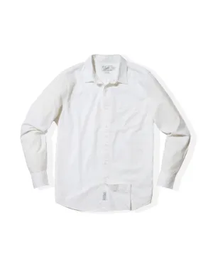 Lorenzo Dobby Weave Shirt - White Comfort Style