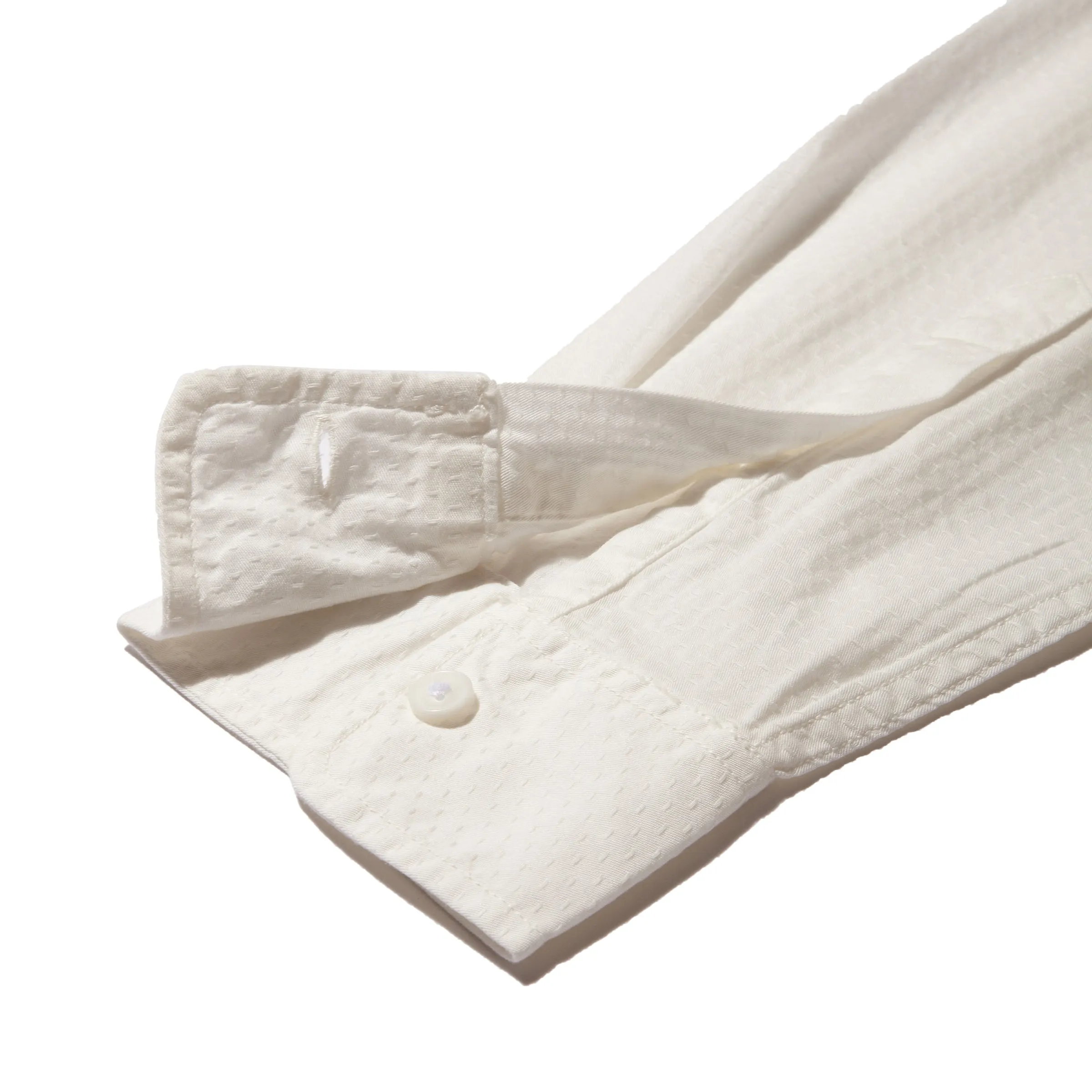 Lorenzo Dobby Weave Shirt - White Playful Prints