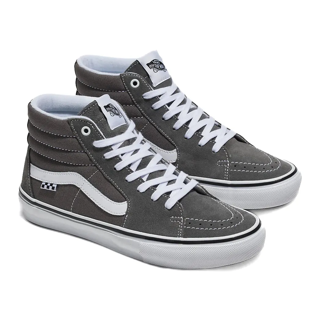 Padded Touch Lounge Wear Vans - Skate Sk8-Hi (Pewter Grey/White)