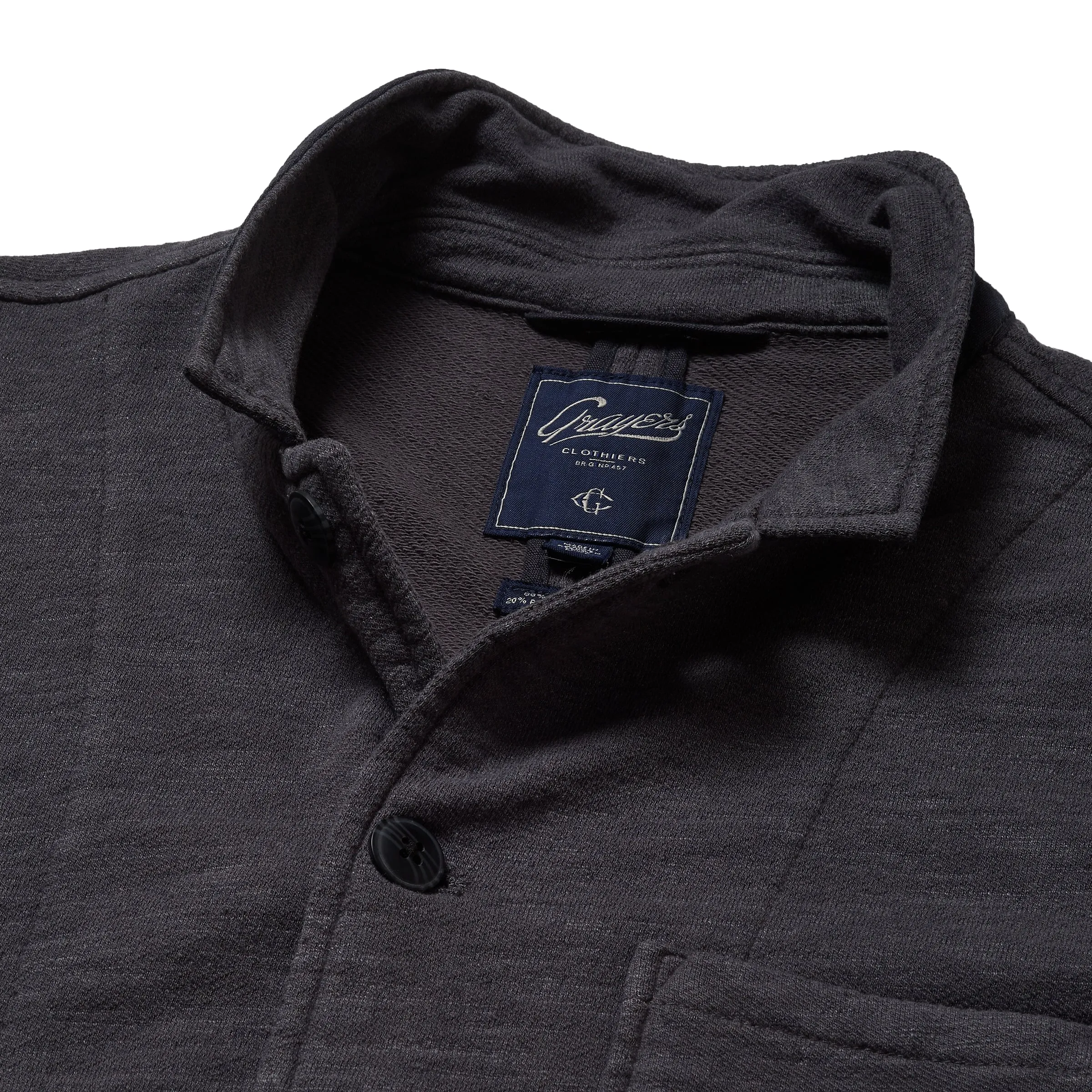 Flame retardant Non Irritating Collar Dunlop Stand Up Collar Terry Blazer - Castlerock