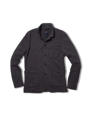 Casual Fit Silhouette QuickDryFinish Dunlop Stand Up Collar Terry Blazer - Castlerock