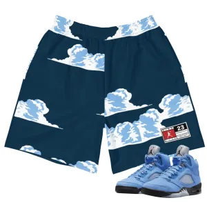 Retro 5 UNC Cloud Shorts Sport Ready Wear