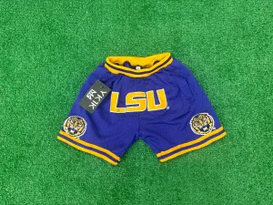 Casual Days Warm Layers LSU BASKETBALL SHORTS PURPLE CHILDREN